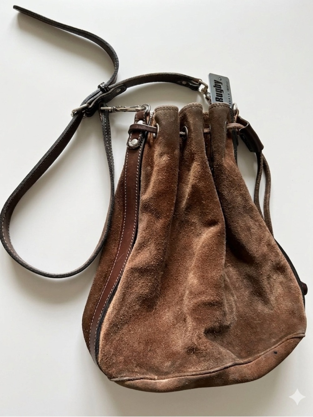Vintage Rugby North America Suede Bucket Bag